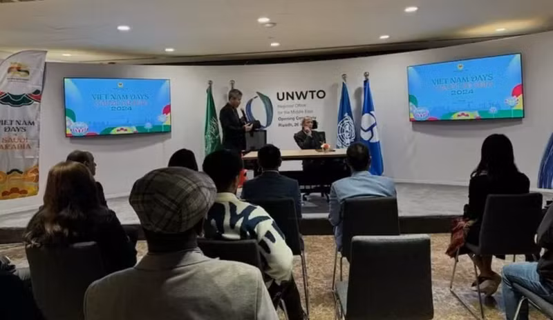 Lors de la conférence de presse sur la Journée du Vietnam 2024. Photo : baoquocte