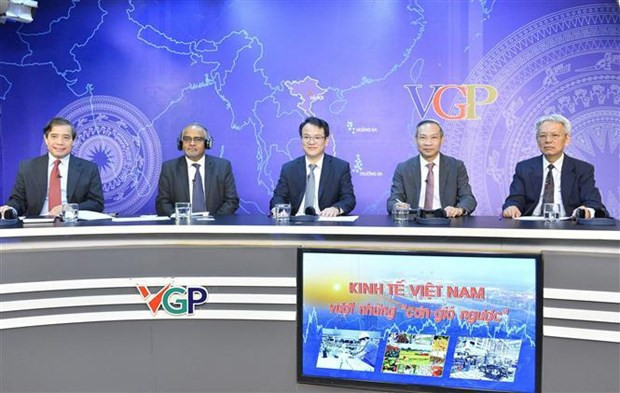 Vue du séminaire "L’économie vietnamienne surmonte les vents contraires", à Hanoi, le 5 octobre. Photo : VNA.