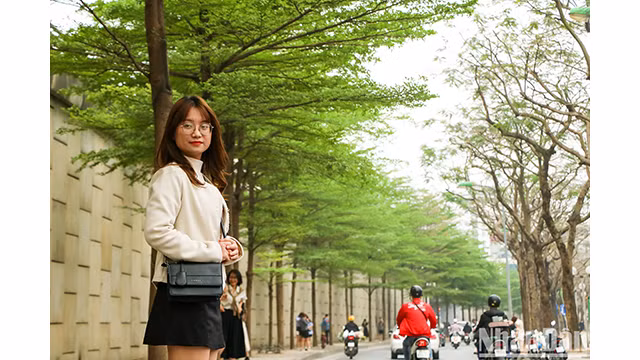 C'est aussi un lieu familier de photographie pour les jeunes, captant de beaux moments de printemps. Photo : NDEL.