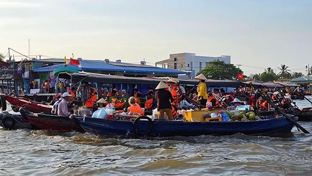 Le marché flottant de Cai Rang. Photo : Toquoc.vn