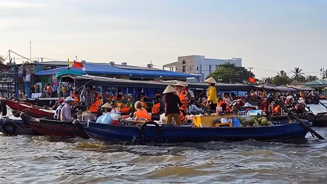 Le marché flottant de Cai Rang. Photo : Toquoc.vn