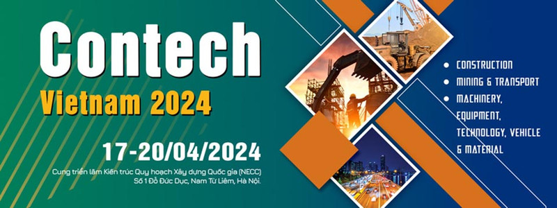 La bannière du salon Contech Vietnam 2024. Photo : tradepro.vn