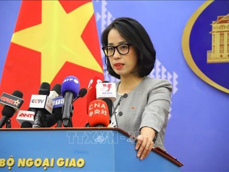 La porte-parole du ministère des Affaires étrangères, Pham Thu Hang. Photo : VNA.