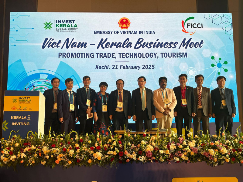 La vue générale du Forum d'affaires Vietnam – Kerala, intitulé « Vietnam – Kerala Business Meet ». Photo: moit.gov.vn