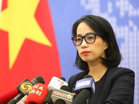 La porte-parole du ministère des Affaires étrangères, Pham Thu Hang. Photo: VNA