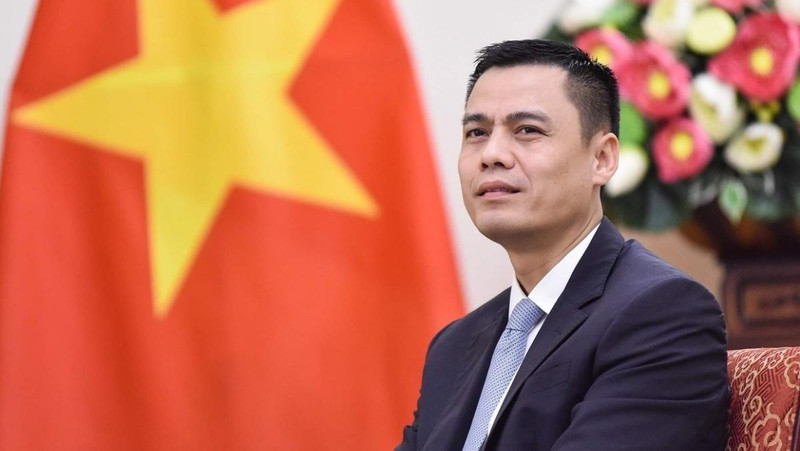 L'ambassadeur Dang Hoàng Giang, chef de la Mission permanente du Vietnam auprès de l’ONU, en tant que vice-président de l’Assemblée générale de l’ONU. Photo : VOV.