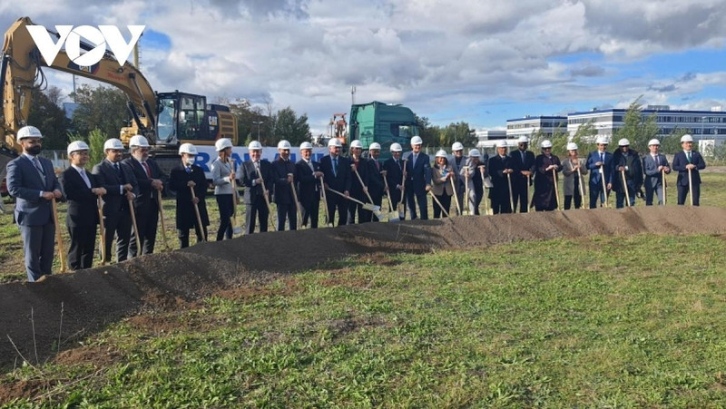 Lors de la cérémonie de mise en chantier d’un nouveau complexe de laboratoires pour les applications nucléaires du projet ReNuAL 2. Photo: VOV