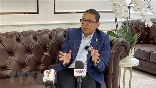 Fadli Zon, président de la Comité de coopération interparlementaire de la Chambre des Représentants d'Indonésie. Photo : VNA.