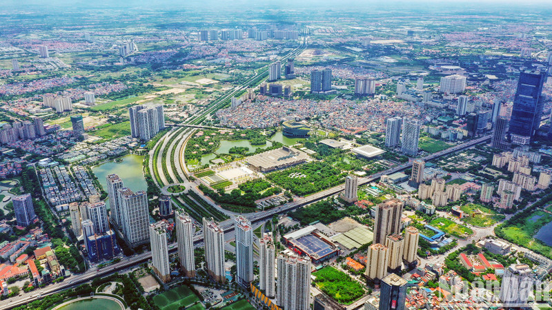 Le boulevard Thang Long. Photo: NDEL