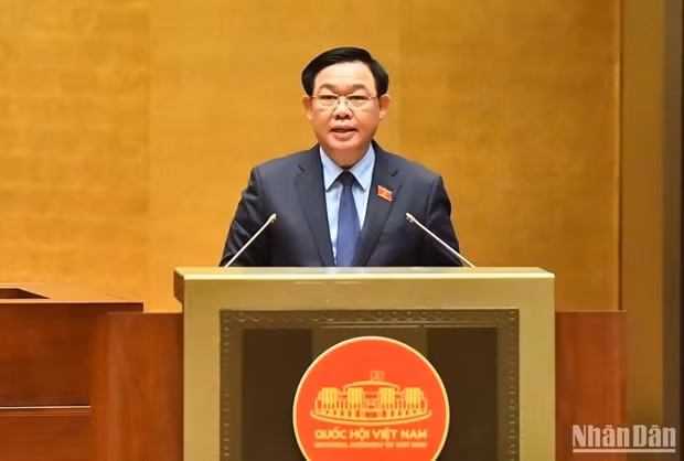 Le Président de l'AN, Vuong Dinh Huê. Photo : journal Nhân Dân.