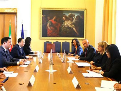 La 8e réunion du Comité mixte Vietnam - Italie sur la coopération économique. Photo : VNA.