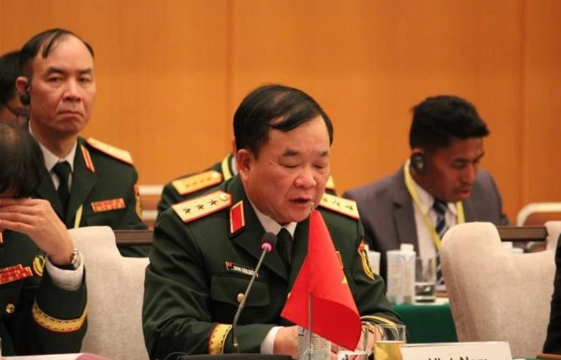 Le général de corps d’armée Hoang Xuan Chien lors de la 14e réunion des vice-ministres de la Défense ASEAN-Japon. Photo : VNA.