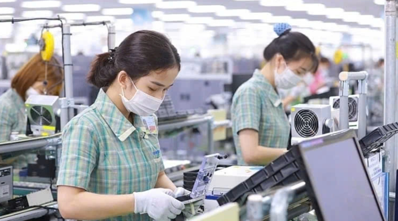 Travailleuses d’une zone industrielle de la province de Bac Ninh. Photo : VOV