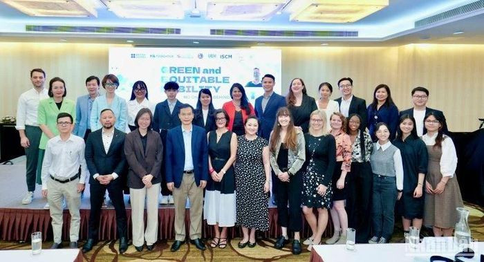 Lors de la conférence sur la mobilité verte et l’égalité des sexes (GEM) à Hô Chi Minh-Ville. Photo: NDEL