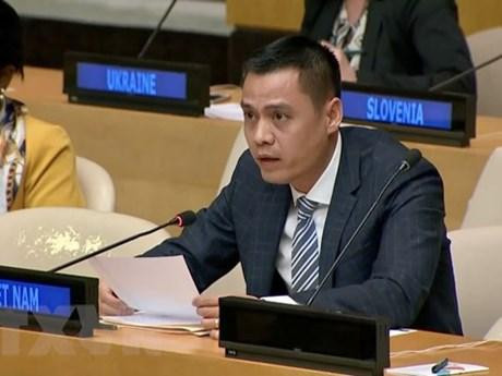 L'ambassadeur Dang Hoàng Giang, chef de la Mission permanente du Vietnam auprès de l'ONU. Photo : VNA.