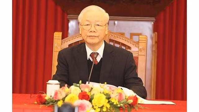 Le Secrétaire général du Parti communiste du Vietnam, Nguyên Phu Trong. Photo : VNA.