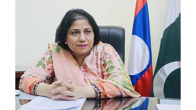  L'ambassadrice extraordinaire et plénipotentiaire du Pakistan au Vietnam, Samina Mehtab. Photo: thoidai.com.vn