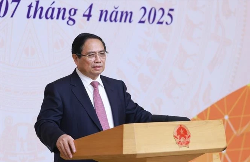 Le Premier ministre Pham Minh Chinh lors de l'événement. Photo : VNA.