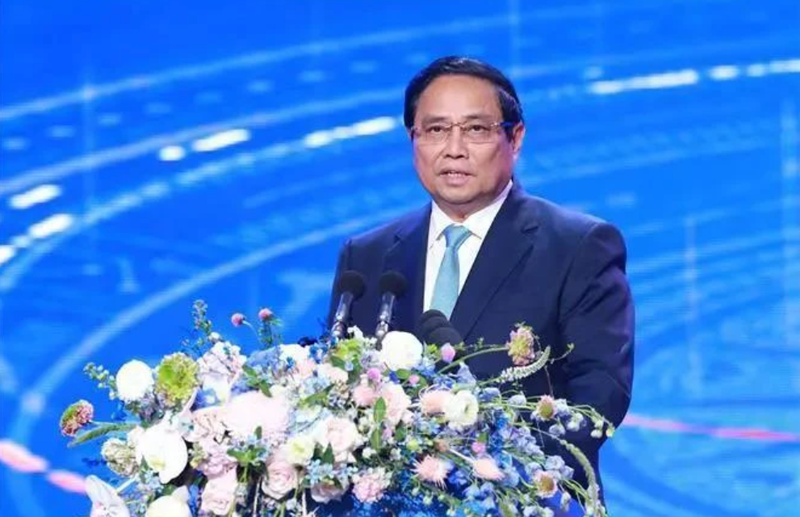 Le Premier ministre Pham Minh Chinh lors de l'événement. Photo: VNA