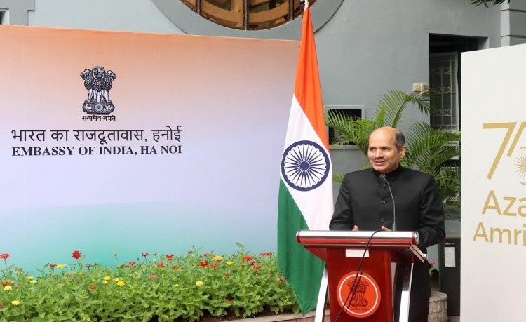 Ambassadeur indien Sandeep Arya. Photo: Ambassade d'Inde au Vietnam