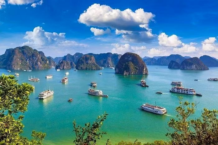 Baie d'Ha Long. Photo : journal Nhan Dan.