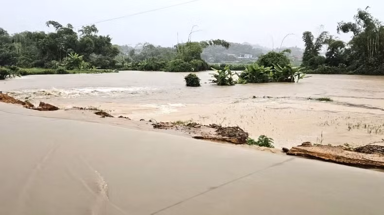 Les inondations causées par la circulation résiduelle du typhon Yagi à Thai Nguyen. Photo: nhandan.vn