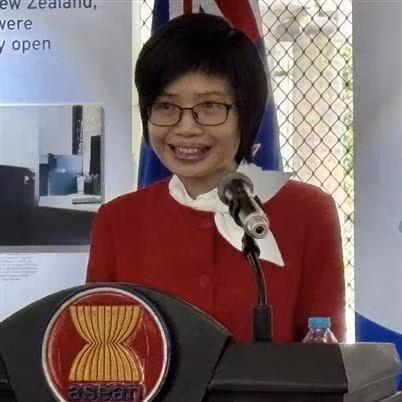 L'ambassadrice Tôn Thi Ngoc Huong, cheffe de la Mission permanente du Vietnam auprès de l'ASEAN. Photo : VNA.