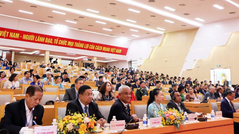 Une vue générale de la conférence de bilan. Photo : thoidai