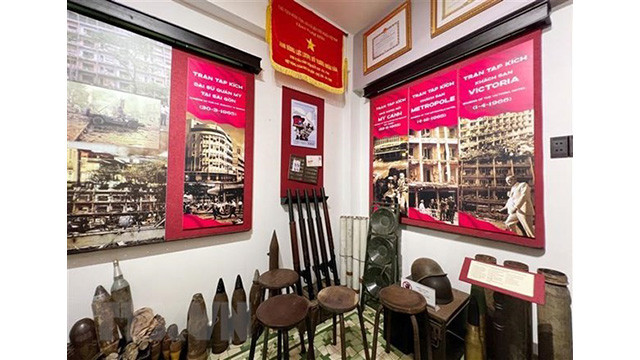 Une collection d’armes du Musée sur les forces spéciales de Saigon-Gia Dinh. Photo : VNA.