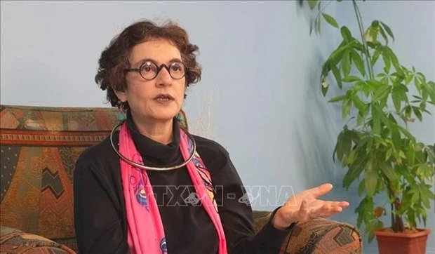 Merle Ratner, activiste américaine anti-guerre et amie des mouvements de gauche. Photo: VNA