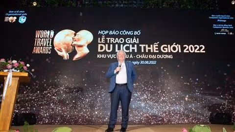 Conférence de presse sur la cérémonie de remise des World Travel Awards 2022 - Région Asie-Océanie, le 30 août à Hô Chi Minh-Ville. Photo: VNA