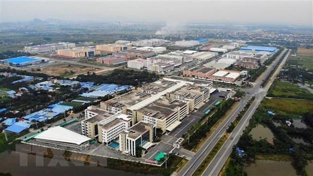 La zone industrielle Vietnam - Singapour (VSIP), dans la ville portuaire de Hai Phong (au Nord-Est du Vietnam). Photo : VNA.