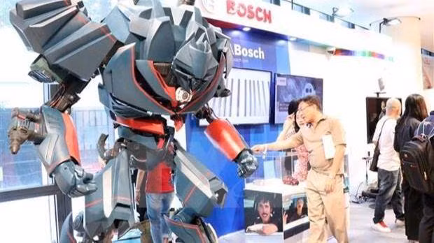 Un stand de la société allemande Bosch au Festival "Pièces d'Allemagne" à Hô Chi Minh-Ville en 2020. Photo : VNA.