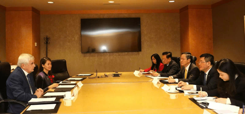 La vue générale de la séance de travail. Photo : congthuong.vn