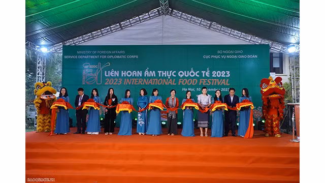 Cérémonie d'overture du 11e Festival International de la gastronomie à Hanoi. Photo : baoquocte.vn