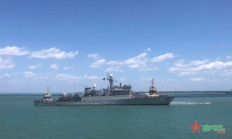 Le navire 18 de la Marine vietnamienne. Photo : qdnd.vn