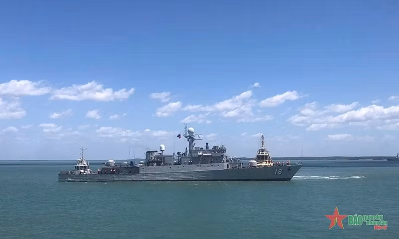 Le navire 18 de la Marine vietnamienne. Photo : qdnd.vn