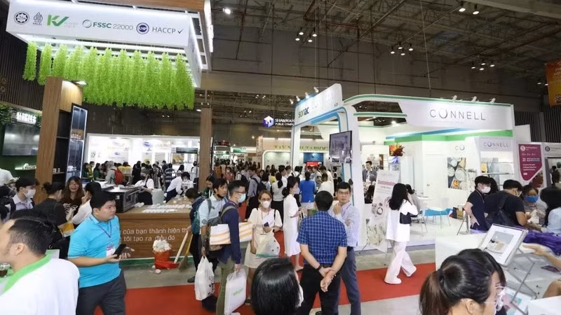 Activités d'exposition d'aliments et de boissons en 2023. Photo : Le comité d'organisation.