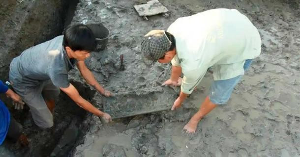 Découverte de curry indien de 2 000 ans sur le site archéologique d'Oc Eo. Photo: thoidai