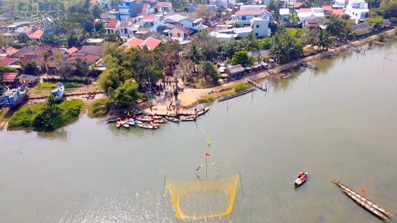 Le village de menuiserie Kim Bong vu d'en haut. Photo : VOV.