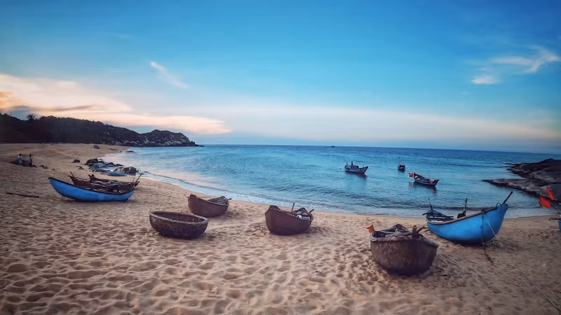 Un coin de plage de Go Co. Photo : VOV.