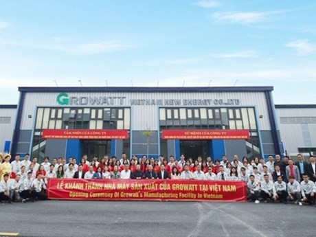 Growatt inaugure une usine à Hai Phong. Photo : mekongasean 