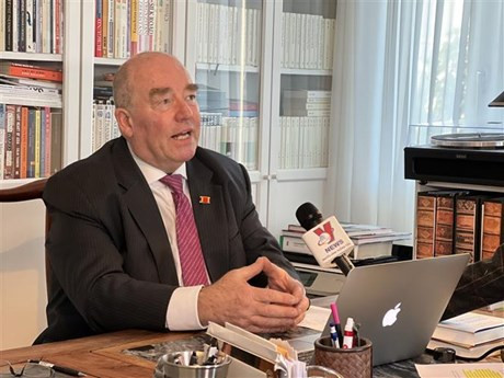 Rolf Schulze, ancien ambassadeur d'Allemagne au Vietnam. Photo : VNA.