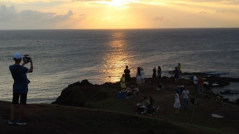 L'île de Phu Quy est une bonne destination pour les jeunes. Photo : VOV.