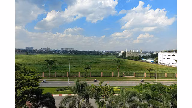 Un terrain dans le parc de haute technologie d’Hô Chi Minh-Ville. Photo : baodautu.vn