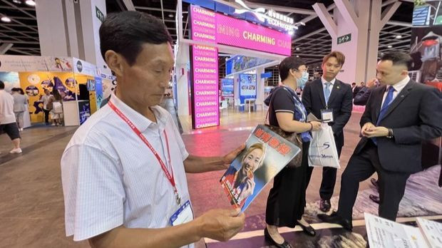 Le pavillon du Vietnam au Salon international du voyage de Hong Kong 2023 (ITE-2023). Photo : VNA.