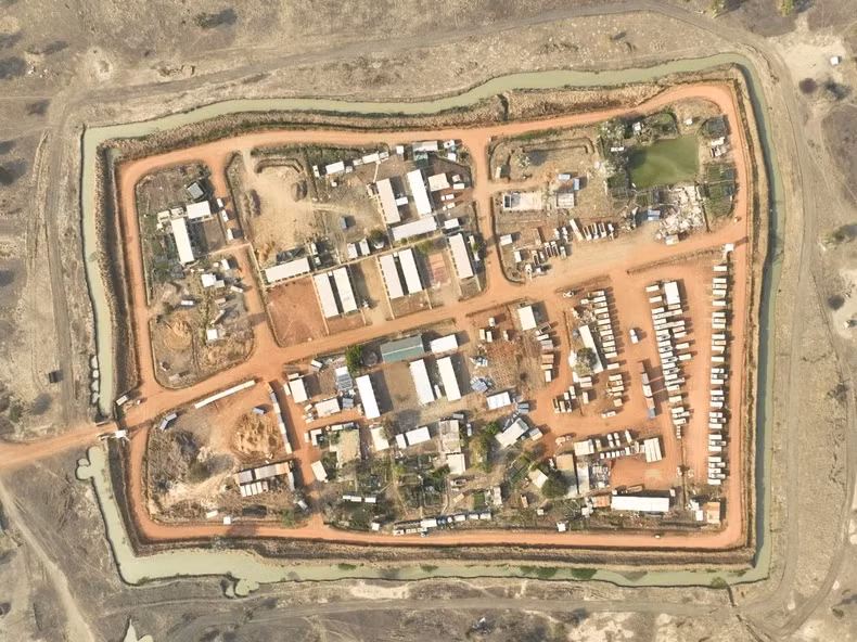 La maquette de la caserne Highway en février 2024. Photo : L’Unité de génie militaire du Vietnam à la FISNUA.