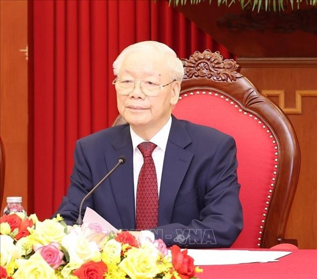 Le Secrétaire général du Parti communiste du Vietnam, Nguyên Phu Trong. Photo : VNA.