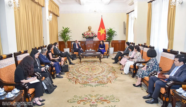 Panorama de la rencontre. Photo : baoquocte.vn