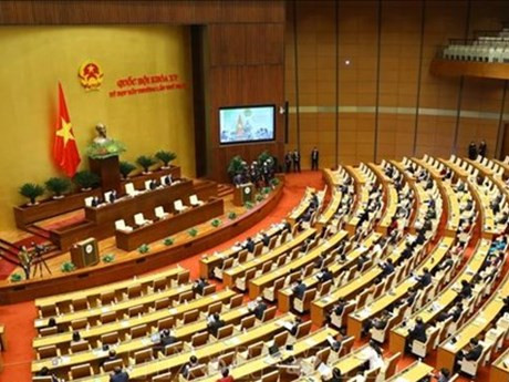 Lors d'une séance de travail de l'Assemblée nationale. Photo : VNA.